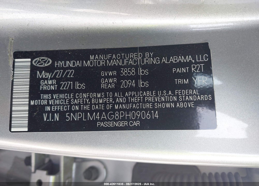 2023 HYUNDAI ELANTRA VIN: 5NPLM4AG8PH090614