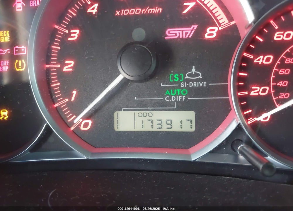 2012 SUBARU IMPREZA WRX STI VIN: JF1GV8J67CL015346