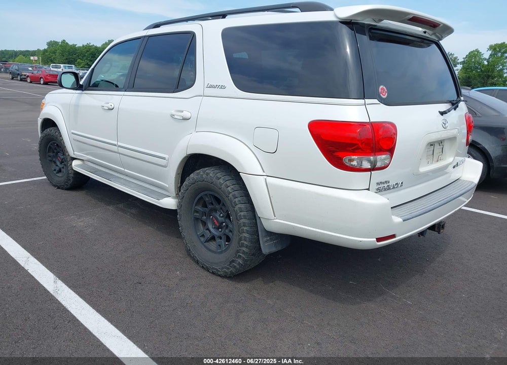 2007 TOYOTA SEQUOIA LIMITED V8 VIN: 5TDBT48A07S277694