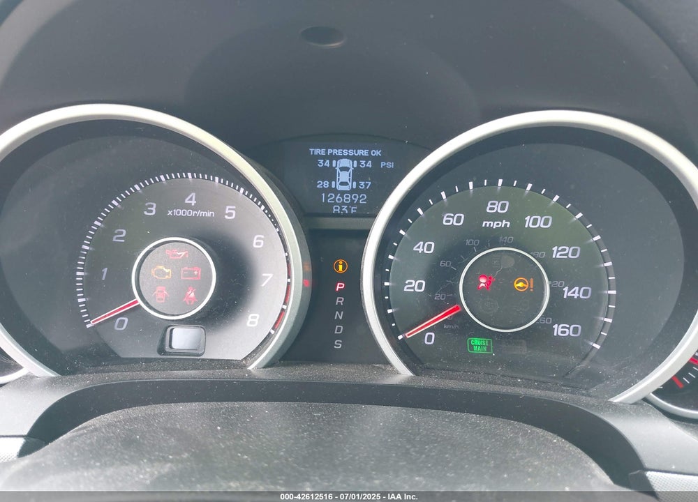 2011 ACURA TL VIN: 19UUA8F20BA002612