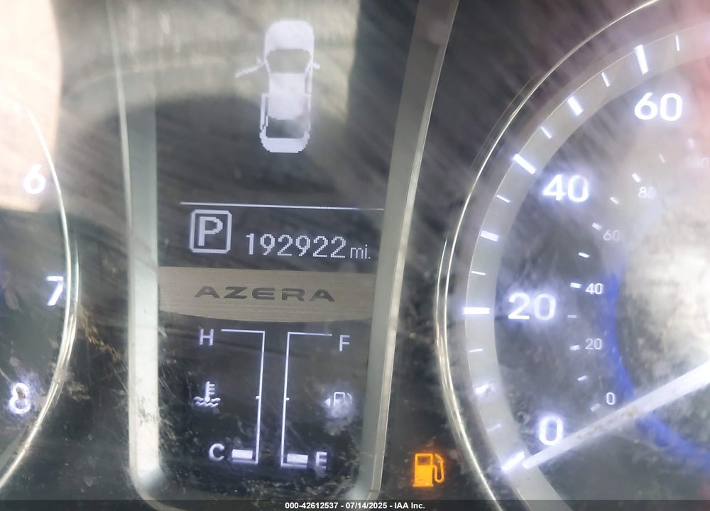 2012 HYUNDAI AZERA VIN: KMHFG4JG2CA133975