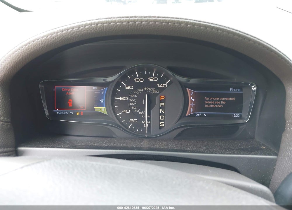 2013 LINCOLN MKX VIN: 2LMDJ6JK8DBL04747