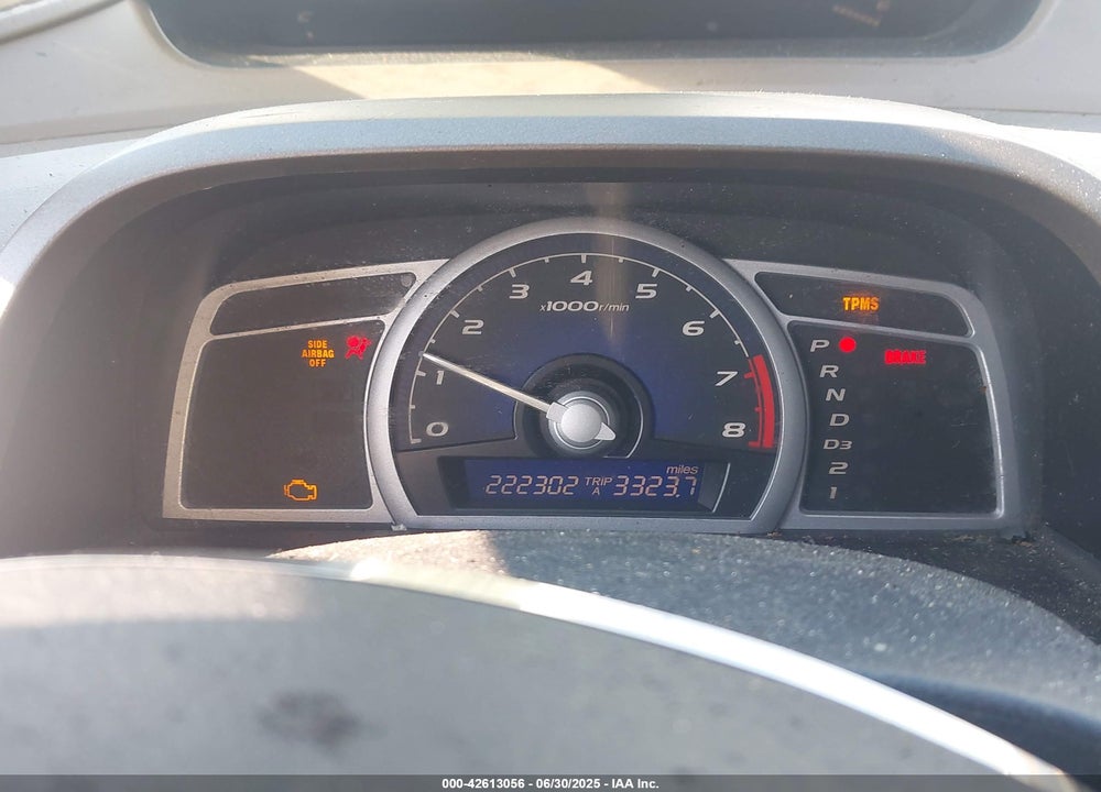 2008 HONDA CIVIC VIN: 2HGFG12898H553978