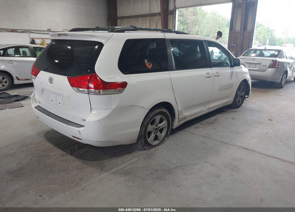 2011 TOYOTA SIENNA LE V6 VIN: 5TDKK3DC7BS002160