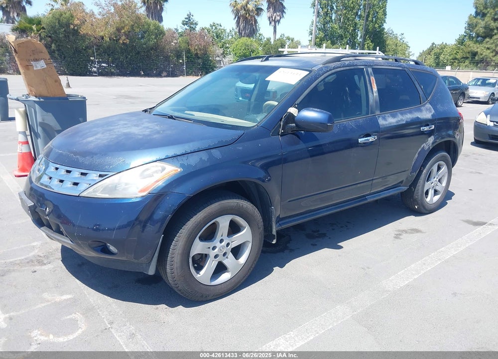 2005 NISSAN MURANO SL VIN: JN8AZ08T85W306767