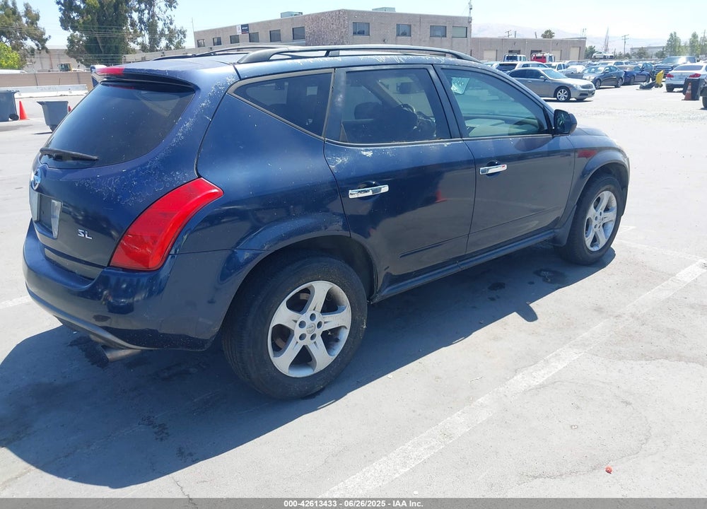 2005 NISSAN MURANO SL VIN: JN8AZ08T85W306767