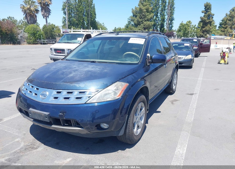 2005 NISSAN MURANO SL VIN: JN8AZ08T85W306767