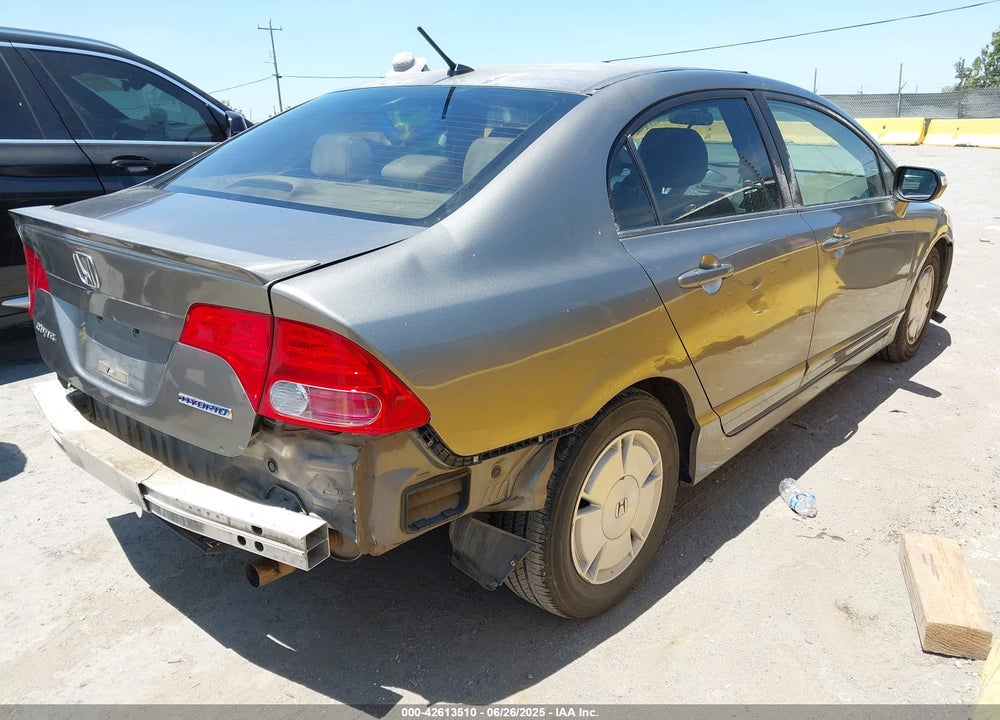 2008 HONDA CIVIC HYBRID VIN: JHMFA36278S010220