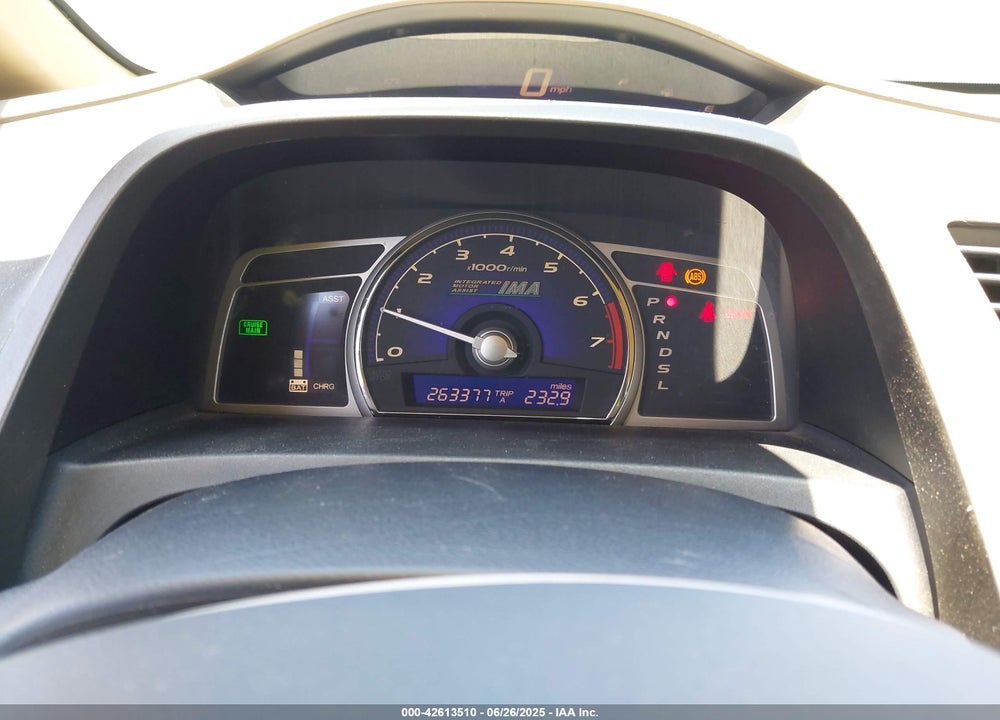 2008 HONDA CIVIC HYBRID VIN: JHMFA36278S010220