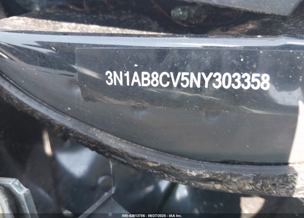 2022 NISSAN SENTRA SV XTRONIC CVT VIN: 3N1AB8CV5NY303358