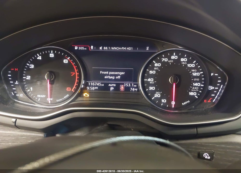 2019 AUDI A4 ALLROAD VIN: WA17NAF42KA108997