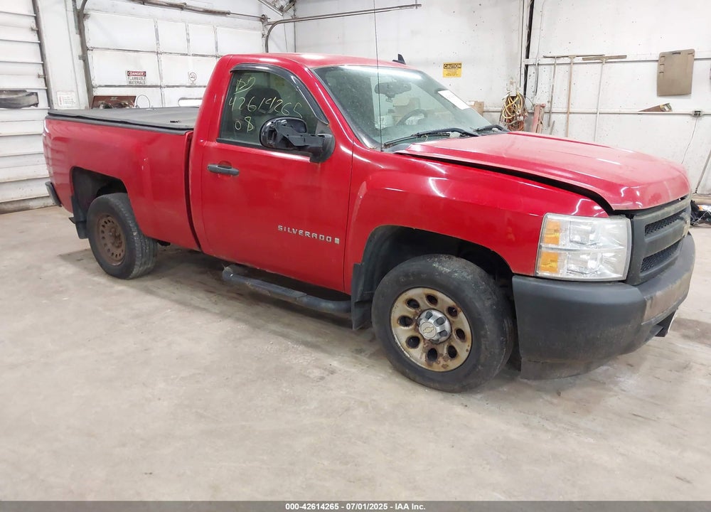 2008 CHEVROLET SILVERADO 1500 WORK TRUCK VIN: 1GCEC14X08Z194790