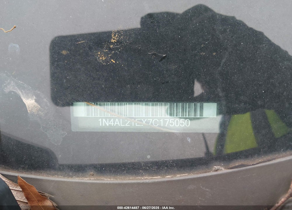 2007 NISSAN ALTIMA 2.5 S VIN: 1N4AL21EX7C175050