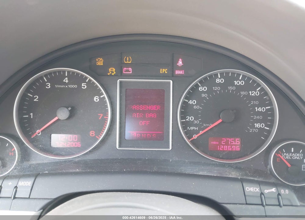 2008 AUDI A4 VIN: WAUAF78E28A041678