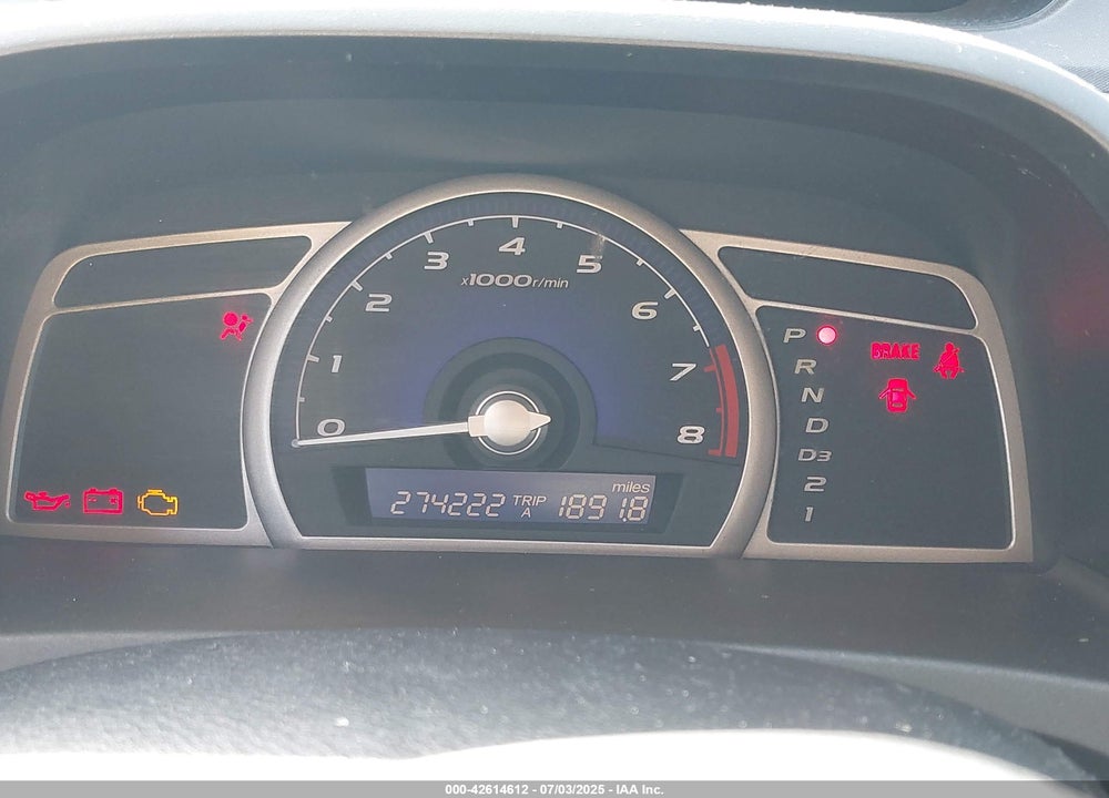2007 HONDA CIVIC VIN: 1HGFA16897L111019