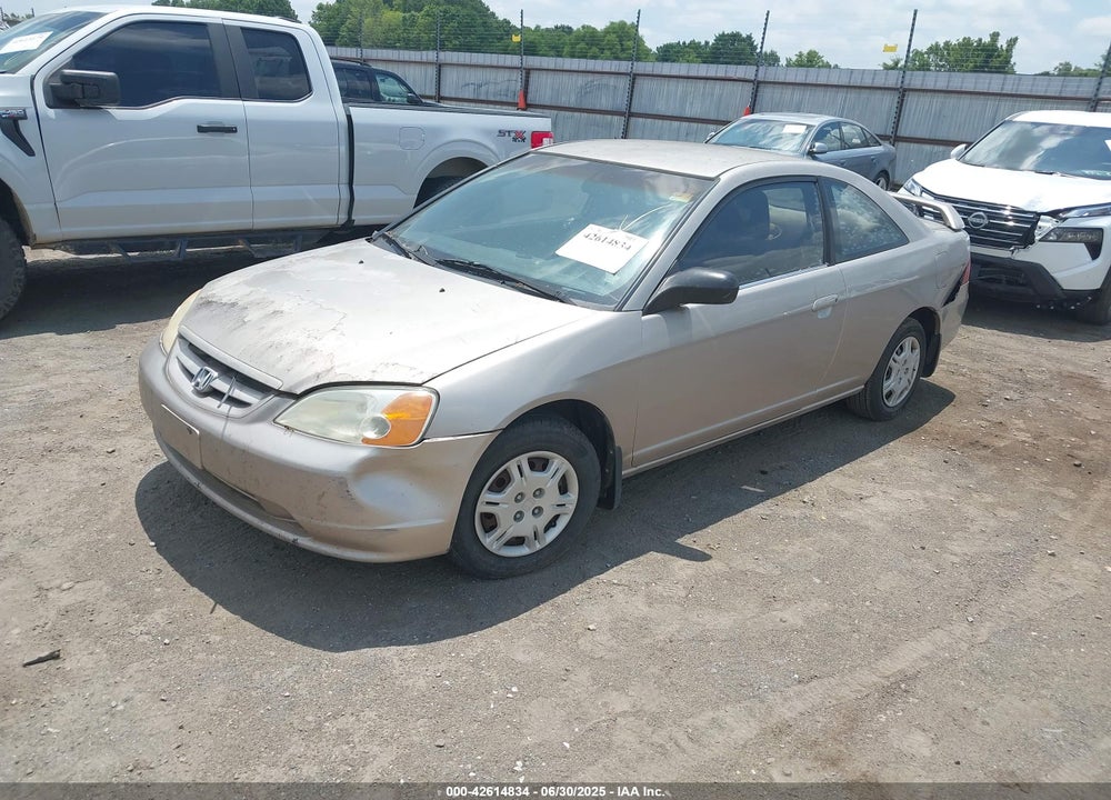 2002 HONDA CIVIC LX VIN: 1HGEM22592L030311