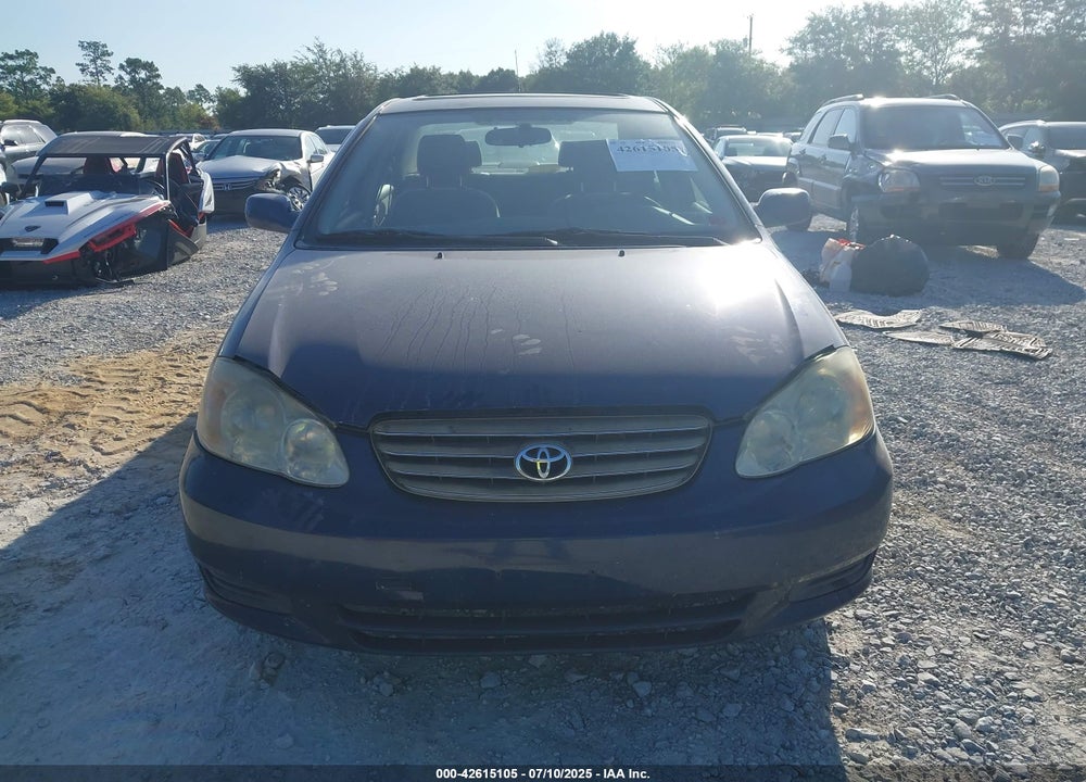 2003 TOYOTA COROLLA LE VIN: JTDBR38E132004924