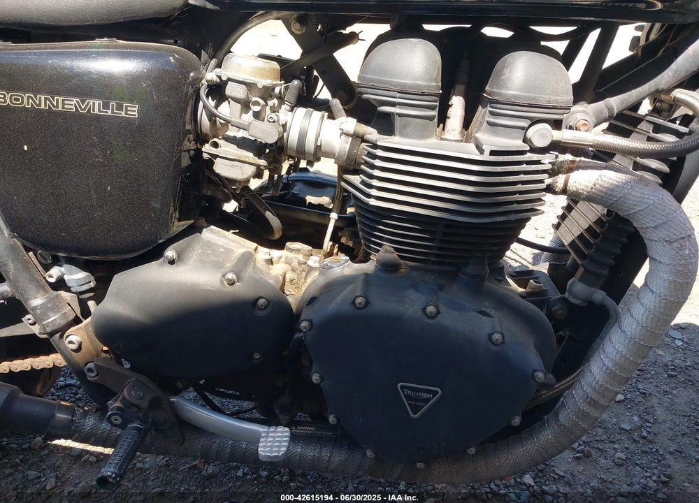 2008 TRIUMPH MOTORCYCLE BONNEVILLE VIN: SMT900K198T338179