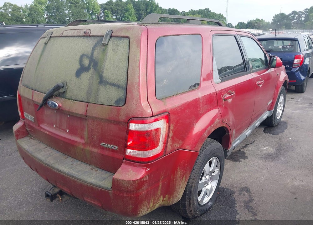 2008 FORD ESCAPE LIMITED VIN: 1FMCU94138KA83444