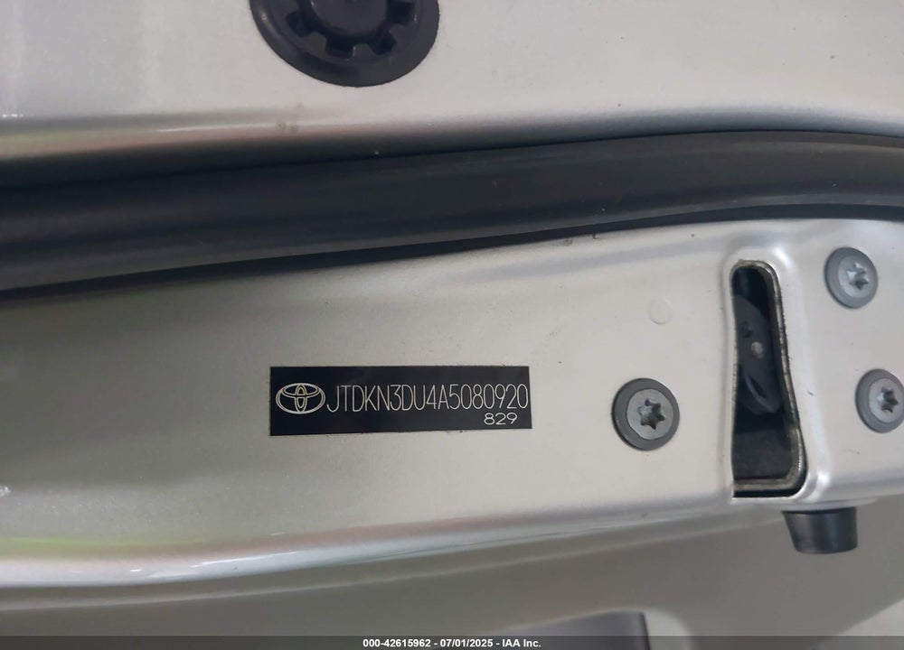 2010 TOYOTA PRIUS VIN: JTDKN3DU4A5080920
