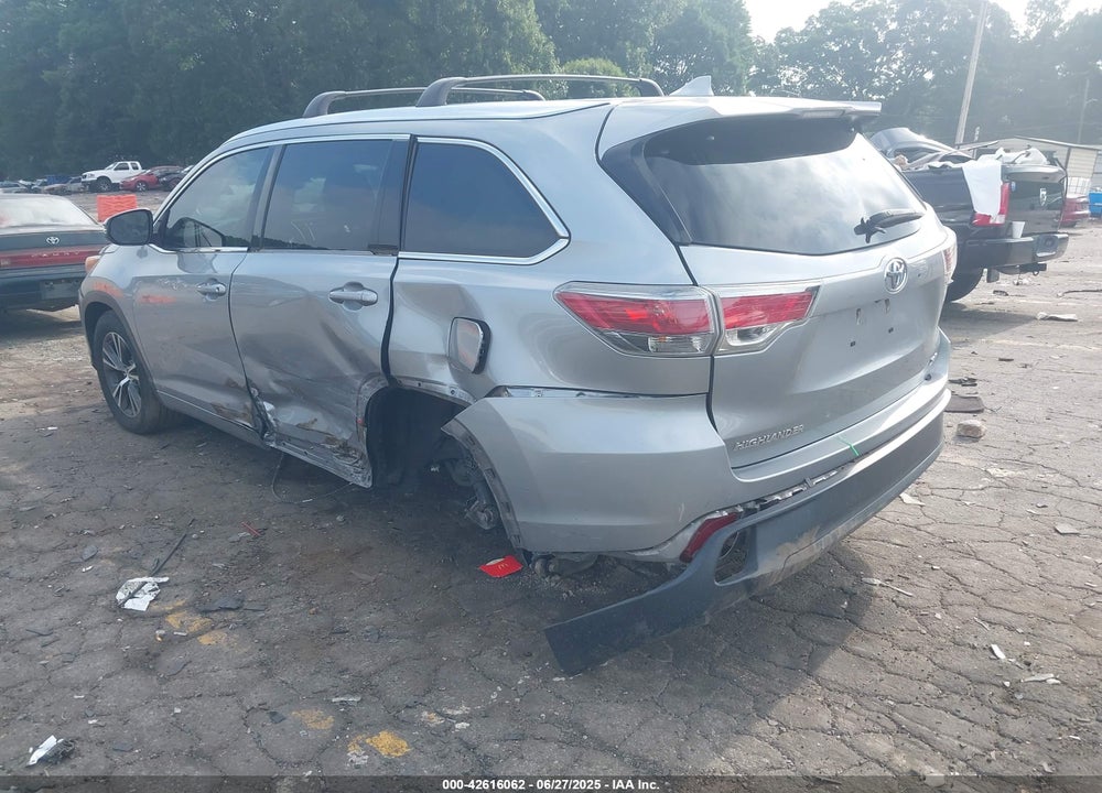 2016 TOYOTA HIGHLANDER VIN: 5TDKKRFHXGS140164