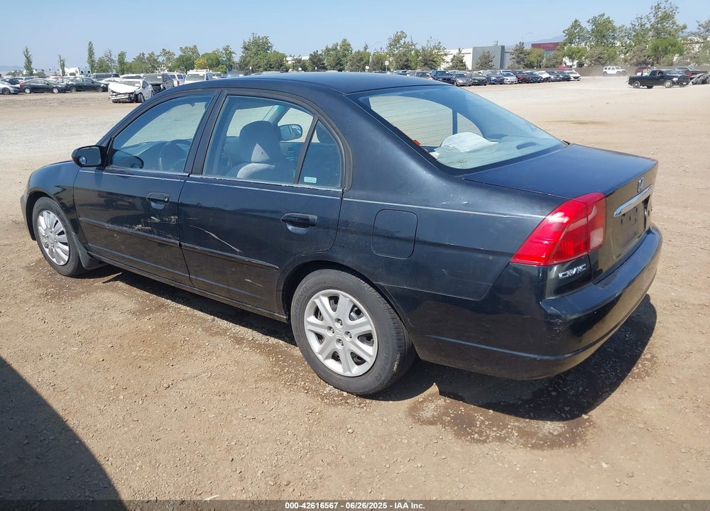 2001 HONDA CIVIC EX VIN: 1HGES26761L050743