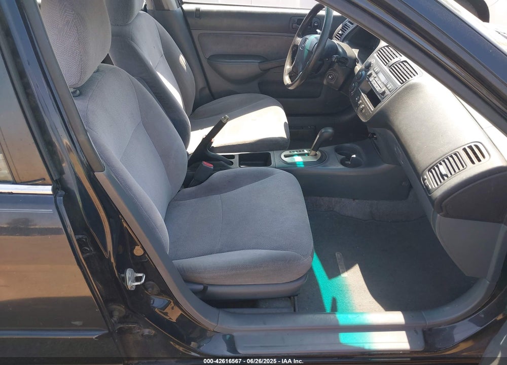 2001 HONDA CIVIC EX VIN: 1HGES26761L050743