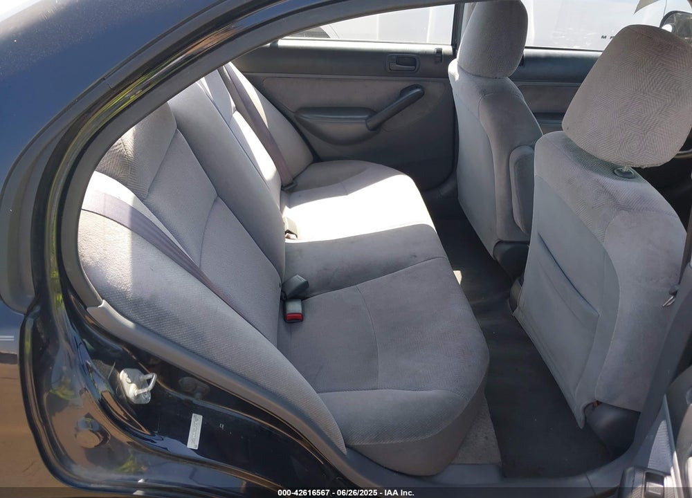 2001 HONDA CIVIC EX VIN: 1HGES26761L050743