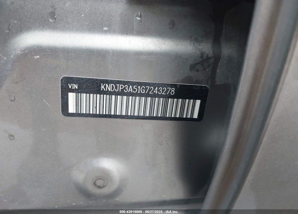 2016 KIA SOUL VIN: KNDJP3A51G7243278