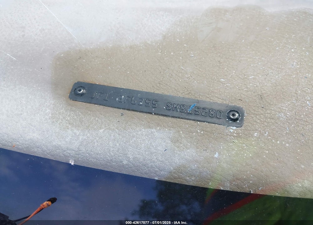 1995 SUBARU IMPREZA L/OUTBACK VIN: JF1GF6355SH815280