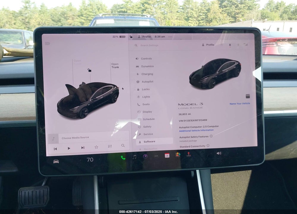 2019 TESLA MODEL 3 VIN: 5YJ3E1EA1KF313469