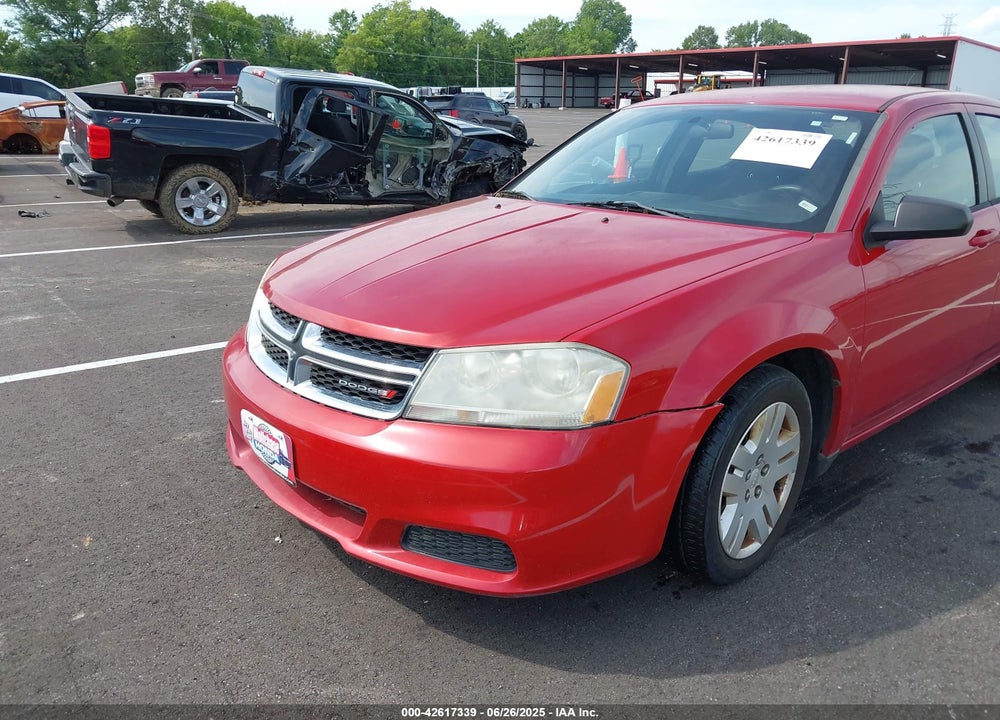 2012 DODGE AVENGER VIN: 1C3CDZAB0CN215220