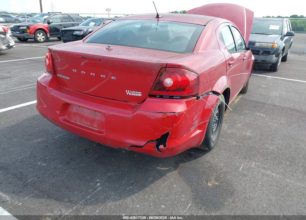 2012 DODGE AVENGER VIN: 1C3CDZAB0CN215220