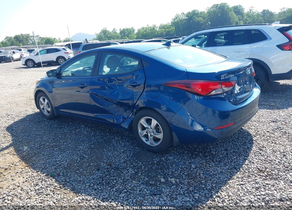 2015 HYUNDAI ELANTRA VIN: KMHDH4AE6FU457176