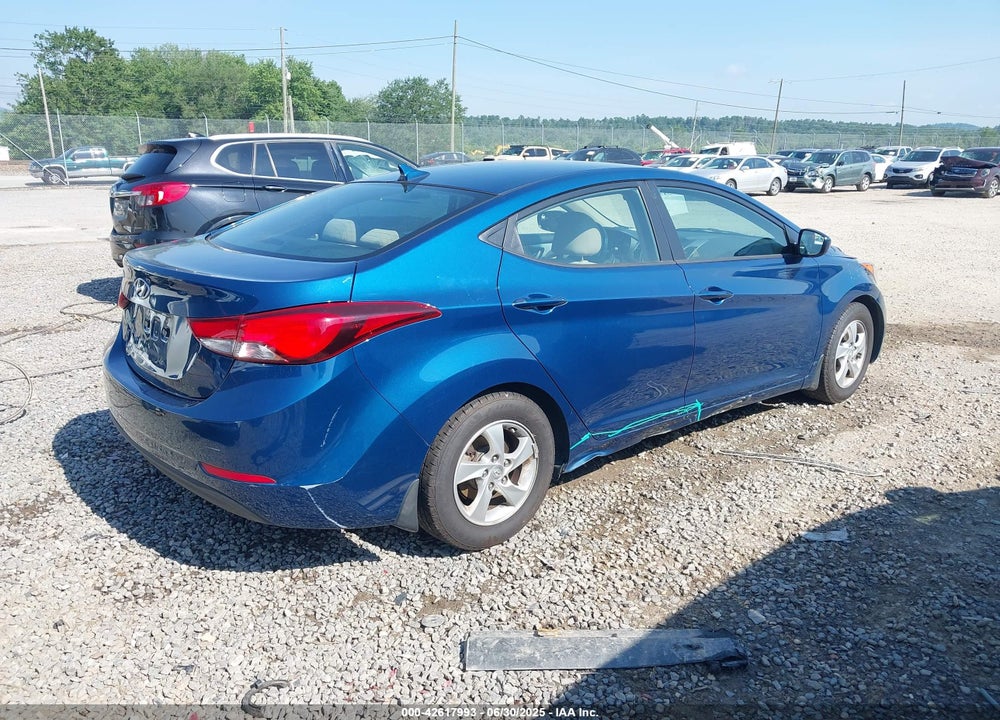2015 HYUNDAI ELANTRA VIN: KMHDH4AE6FU457176