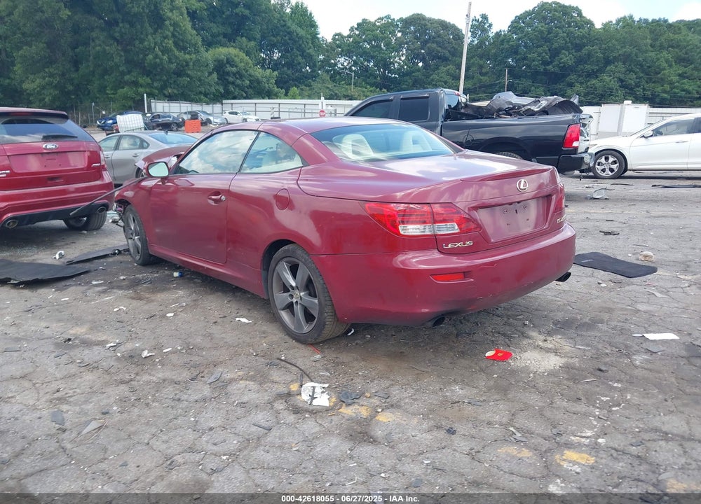 2010 LEXUS IS 250C VIN: JTHFF2C23A2504919