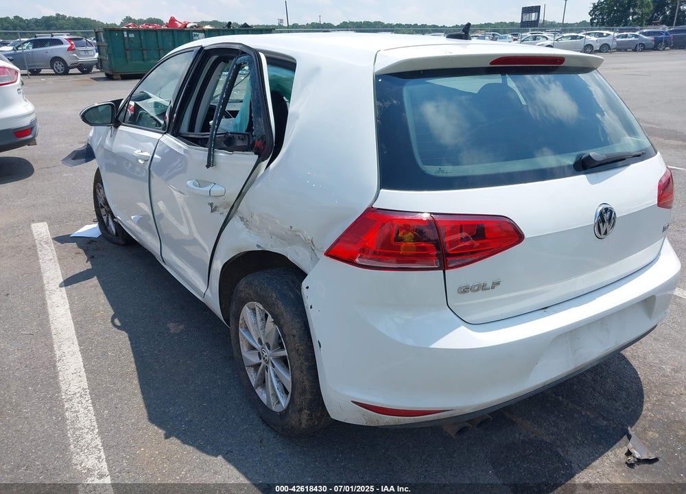 2015 VOLKSWAGEN GOLF TSI S 4-DOOR VIN: 3VW217AU8FM012478