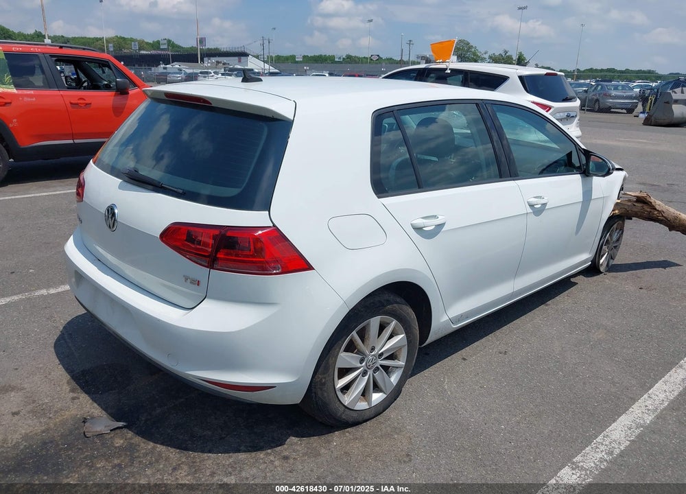 2015 VOLKSWAGEN GOLF TSI S 4-DOOR VIN: 3VW217AU8FM012478