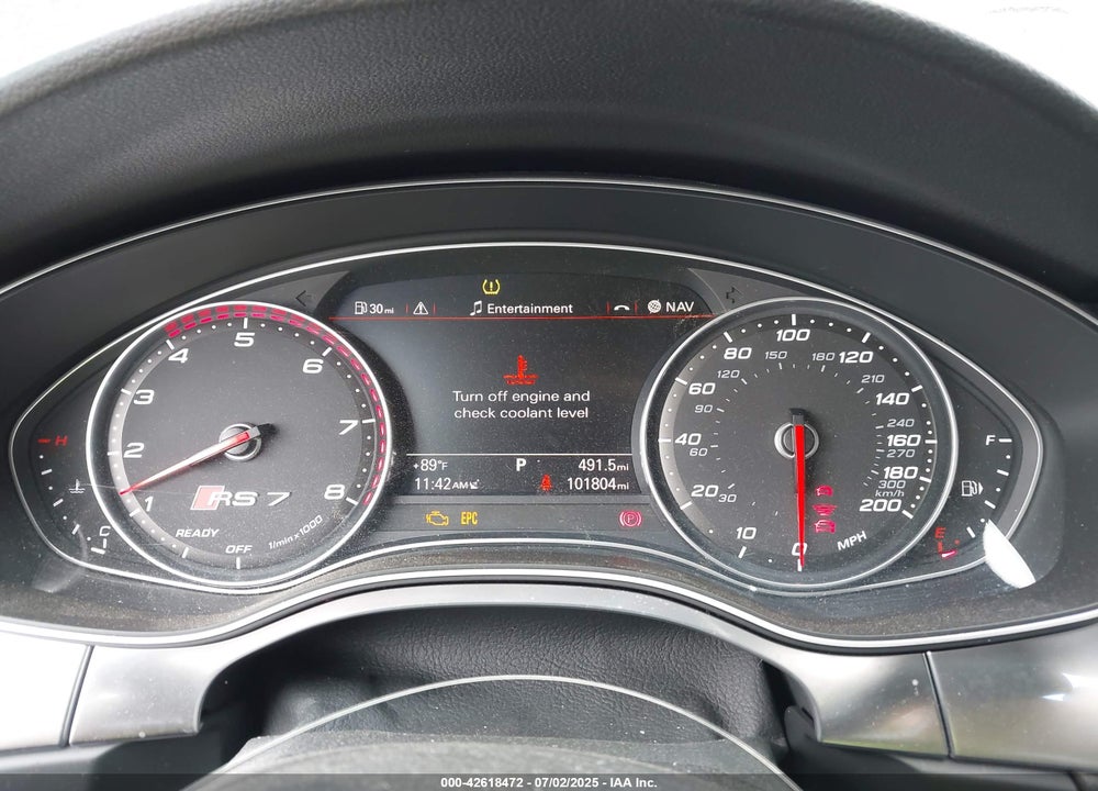 2016 AUDI RS 7 4.0T PRESTIGE VIN: WUAW2AFC6GN900039