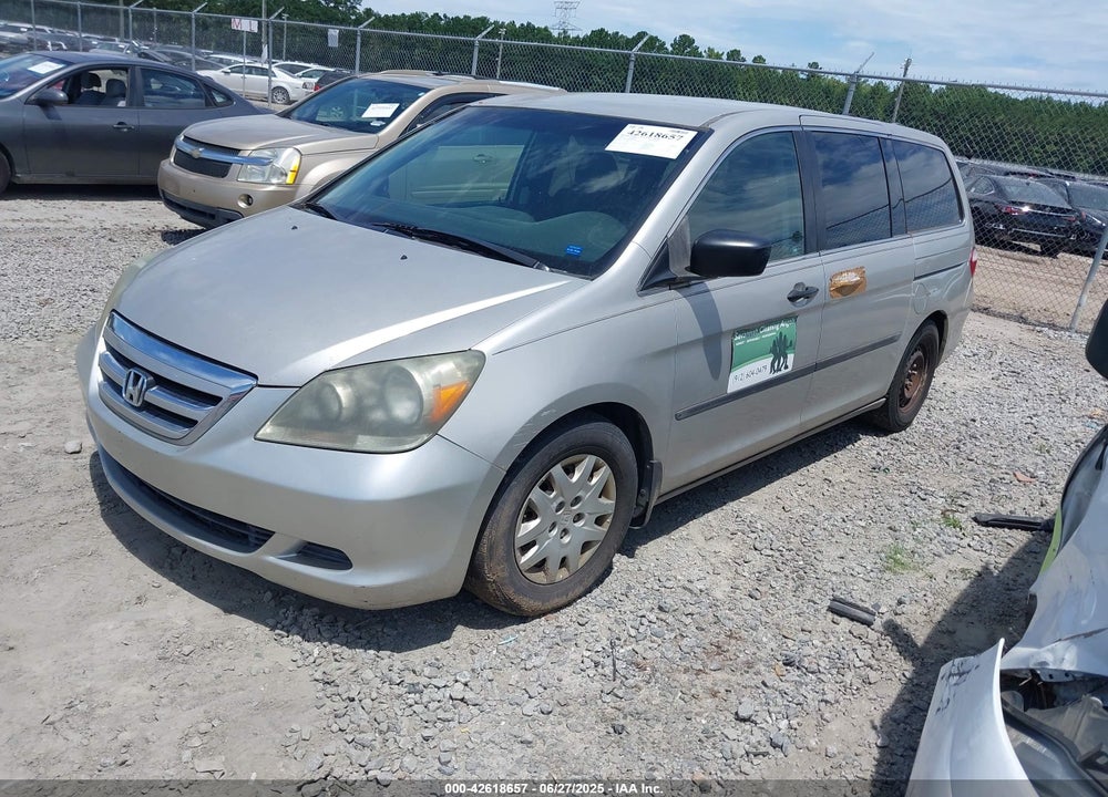 2005 HONDA ODYSSEY LX VIN: 5FNRL38295B038177