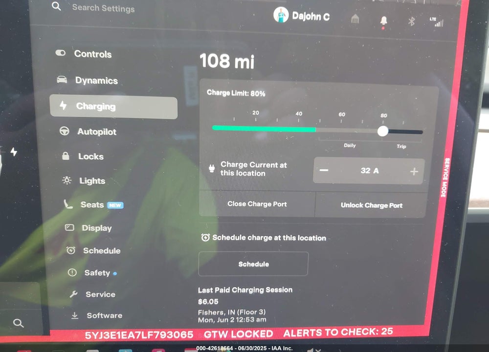 2020 TESLA MODEL 3 VIN: 5YJ3E1EA7LF793065