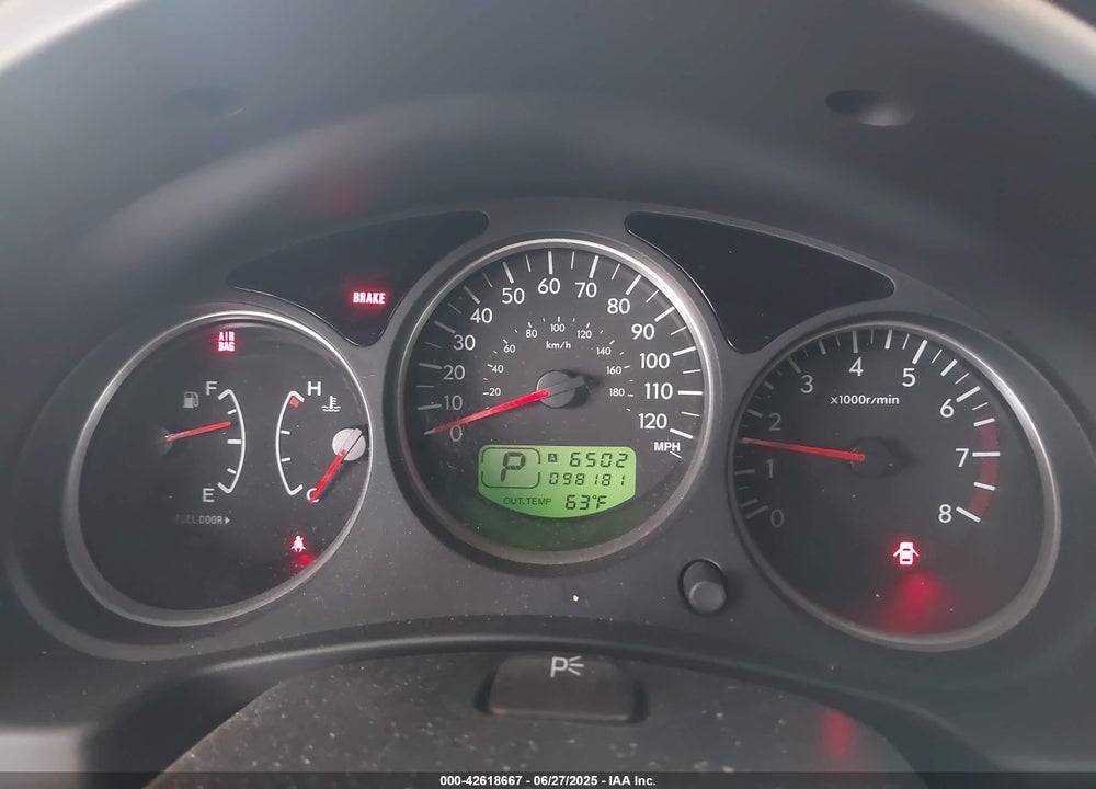 2006 SUBARU FORESTER VIN: JF1SG65686H752453
