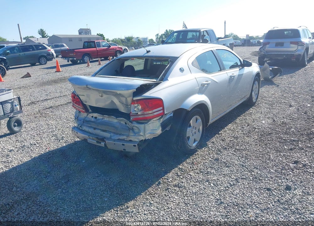 2010 DODGE AVENGER VIN: 1B3CC4FB6AN161608