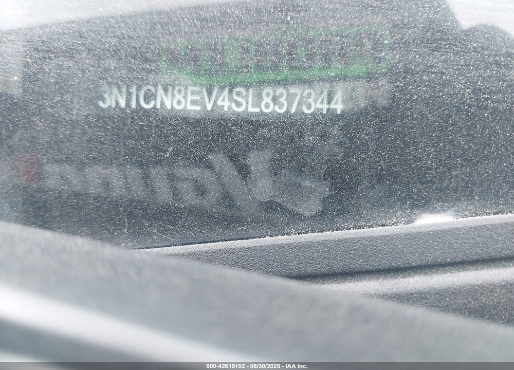 2025 NISSAN VERSA VIN: 3N1CN8EV4SL837344