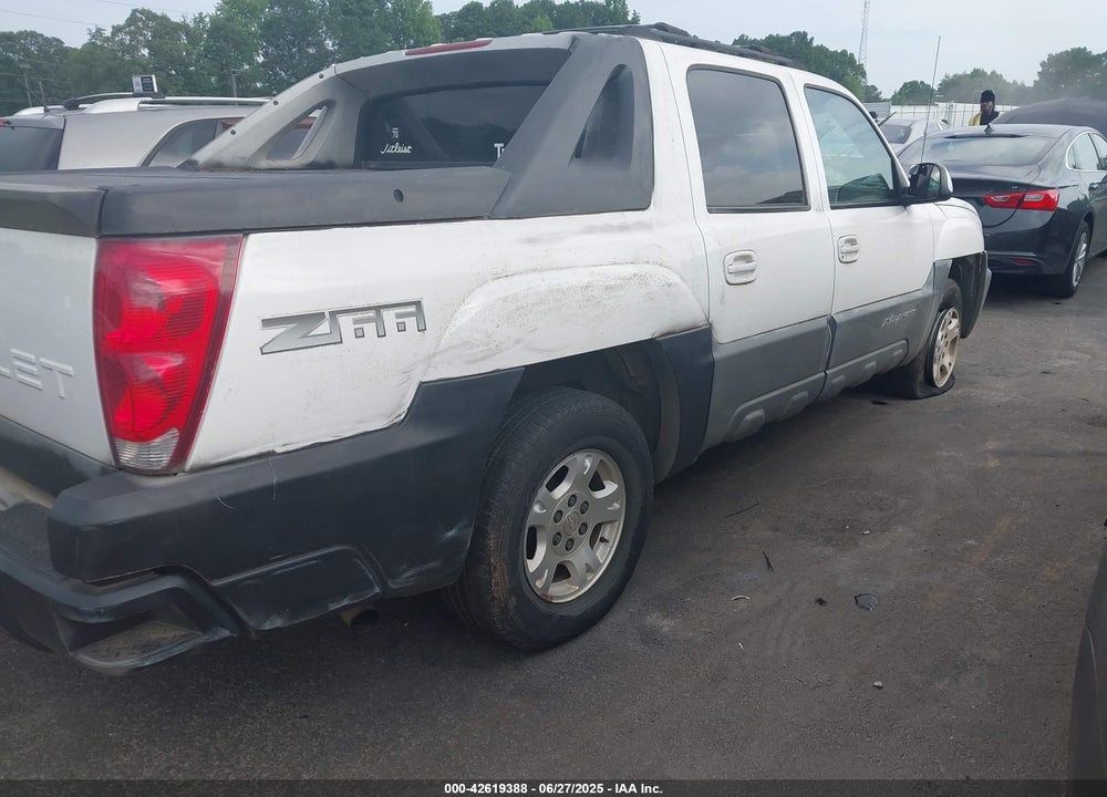 2002 CHEVROLET AVALANCHE 1500 VIN: 3GNEC13T92G185390
