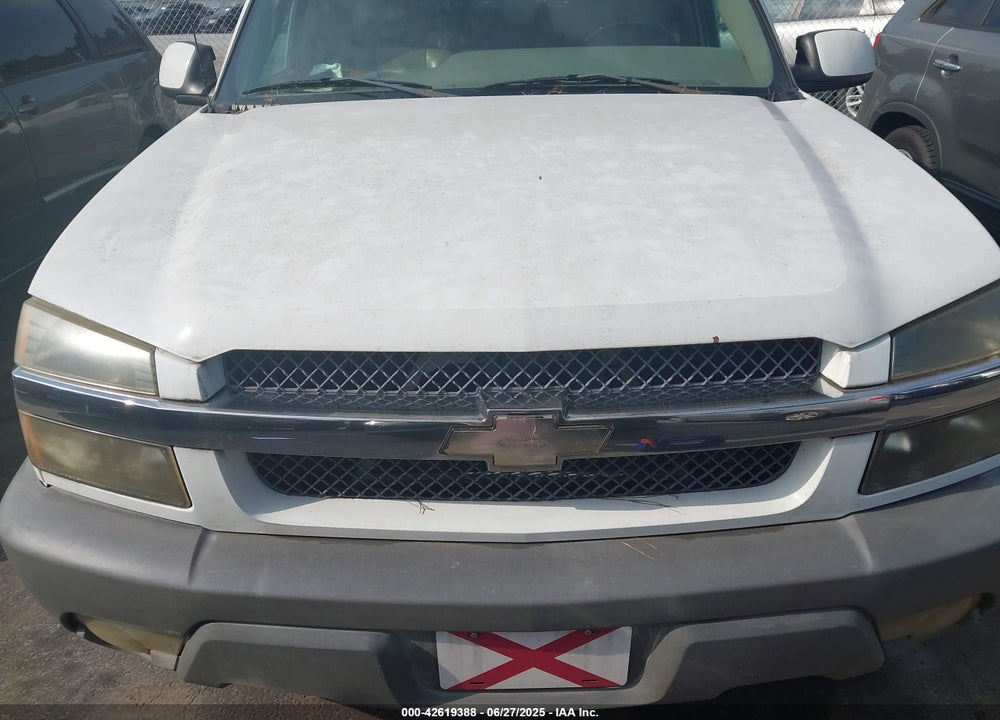 2002 CHEVROLET AVALANCHE 1500 VIN: 3GNEC13T92G185390