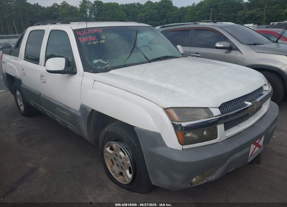 2002 CHEVROLET AVALANCHE 1500 VIN: 3GNEC13T92G185390