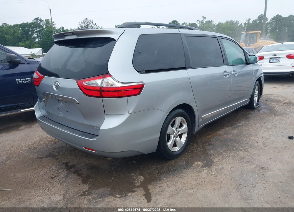 2017 TOYOTA SIENNA LE 8 PASSENGER VIN: 5TDKZ3DC4HS802872