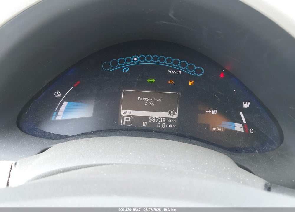 2011 NISSAN LEAF SL VIN: JN1AZ0CP4BT001207