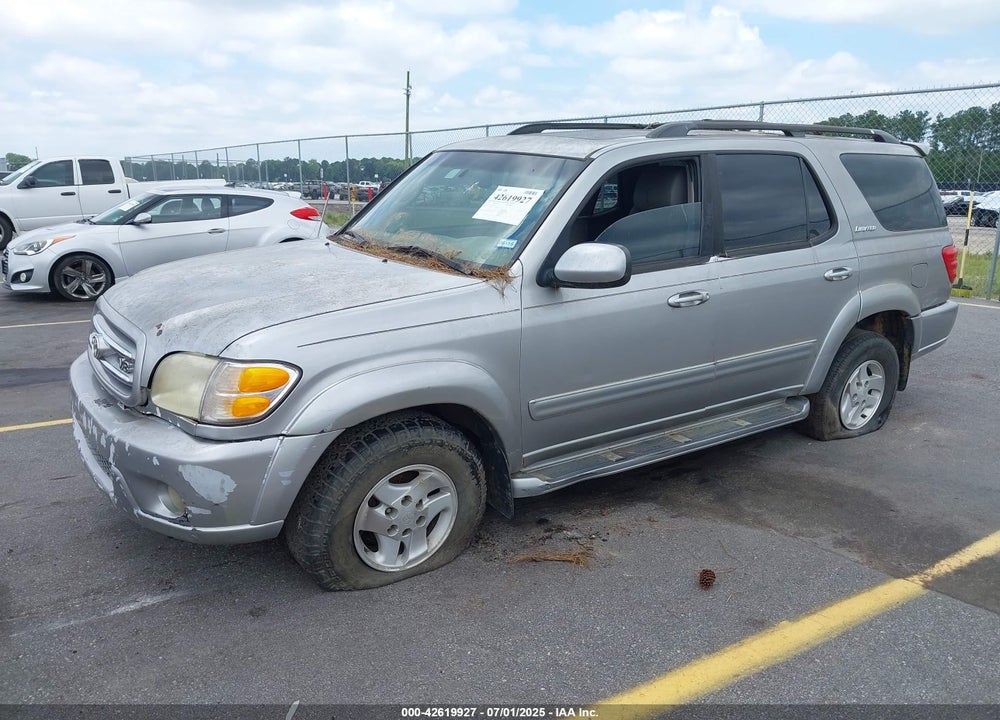2002 TOYOTA SEQUOIA LIMITED V8 VIN: 5TDZT38A12S113131